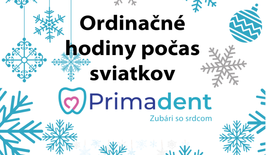 Zmena v ordinačných hodinách počas vianočných sviatkov